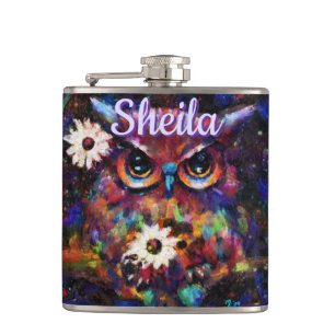 Whimsistische Impressionistische Bläschen Personal Flachmann