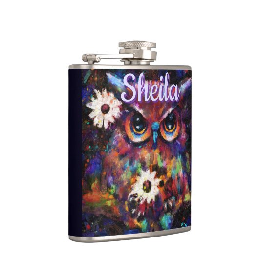 Whimsistische Impressionistische Bläschen Personal Flachmann (Rechts)