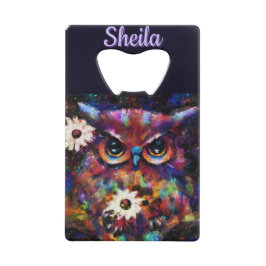 Whimsistische Impressionistische Bläschen Personal Geldbeutel Flaschenöffner