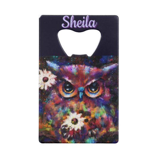 Whimsistische Impressionistische Bläschen Personal Geldbeutel Flaschenöffner (Vorderseite)