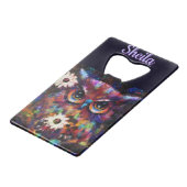 Whimsistische Impressionistische Bläschen Personal Geldbeutel Flaschenöffner (Vorderseite Schrägansicht)