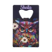 Whimsistische Impressionistische Bläschen Personal Geldbeutel Flaschenöffner (Rückseite)