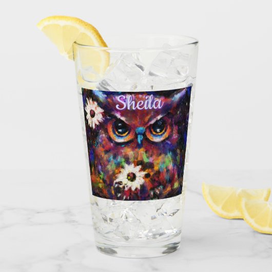 Whimsistische Impressionistische Bläschen Personal Glas (Vorderseite Ice)