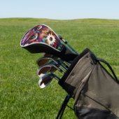 Whimsistische Impressionistische Bläschen Personal Golf Headcover (In SItu)