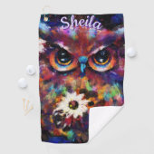 Whimsistische Impressionistische Bläschen Personal Golfhandtuch (Insitu)