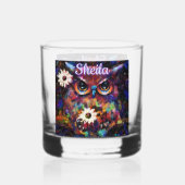 Whimsistische Impressionistische Bläschen Personal Whiskyglas (Rückseite)