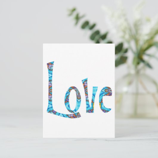 Whimsistische Liebe I Postkarte (Stehend Vorderseite)