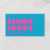 Whimsistische moderne Typografie-Visitenkarte Visitenkarte (Vorderseite)