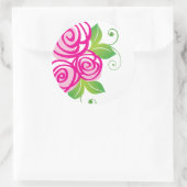 Whimsistische Rose :: Aufkleber (Tasche)