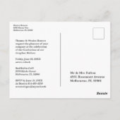 Whimsistische Script Typografy Graduate High Schoo Postkarte (Rückseite)