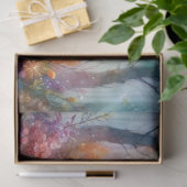 Whimsistische Violinist Raccoon Wildblumen Dekoupa Seidenpapier (Geschenk)