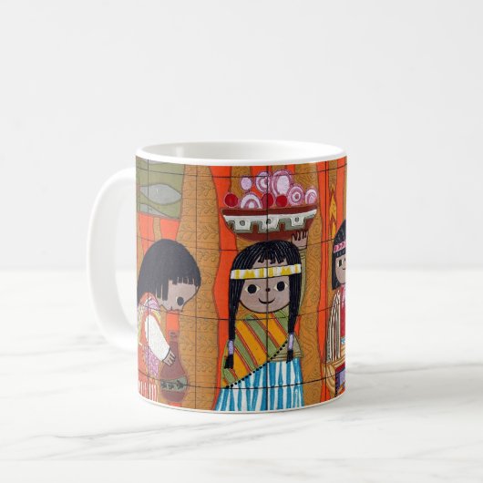 Whimsistische Wandmalereikunst der Kinder Kaffeetasse (Vorderseite Links)