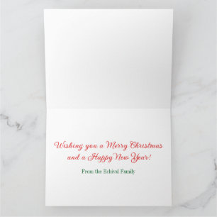 Whimsistische Weihnachtskarte Red Black Karte