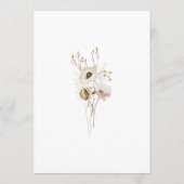 Whimsistische Wildblume | Elfenbeinratenkarte Hinweiskarte (Rückseite)