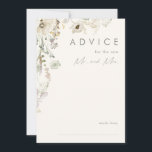 Whimsistische Wildblume | Elfenbeinratenkarte Hinweiskarte<br><div class="desc">Diese skurrile Wildblume | Elfenbeinheiratskarte ist perfekt für Ihre einfache, elegante Hochzeit. Die moderne, rustikale Vegetation, begleitet von den minimalistischen Wildblumen der Aquarellbilder, wird Ihre Vision zum Leben erwecken! Dieses Design von hübschen goldenen Blume, Touchs von bohemianischen Salbei grün und lila ist sicher, um Ihren minimalen Herbst Blumentraum zu vollenden!...</div>