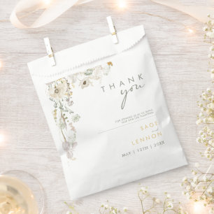 Whimsistische Wildblume Meadow Favor Bag Geschenktütchen