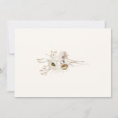 Whimsistische Wildblume | Sage Green Brautparty Einladung (Rückseite)