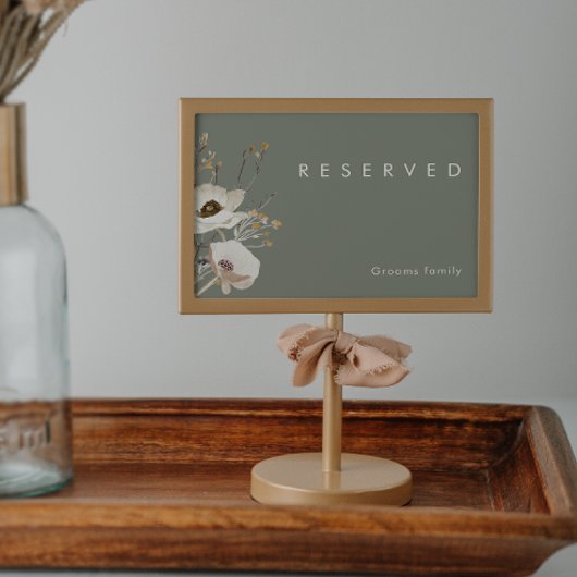 Whimsistische Wildblume | Sage Green Resered Sign