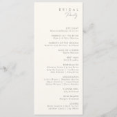 Whimsistische Wildblume | Sage Green Wedding Progr Programm (Rückseite)