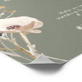 Whimsistische Wildblume Sage Oh Snap Hashtag Poste Poster (Ecke)