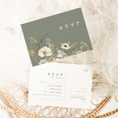 Whimsistische Wildblume | Sage Song Request RSVP C Postkarte