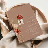 Whimsistische Wildblume | Trockene Blume Hochzeit Einladung