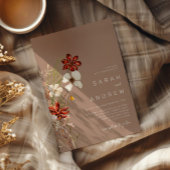 Whimsistische Wildblume | Trockene Blume Hochzeit Einladung