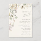 Whimsistische Wildblume | Veranstaltungskalender f Begleitkarte (Vorderseite)