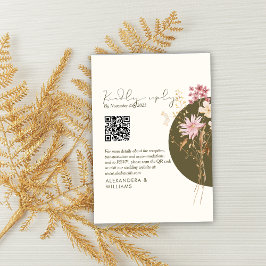 Whimsistische Wildblumen Frühjahr Sommer Herbst RSVP Karte