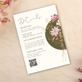 Whimsistische Wildblumen Frühjahr Sommer Herbst Um Einladung