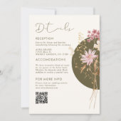 Whimsistische Wildblumen Frühjahr Sommer Herbst Um Einladung (Vorderseite)