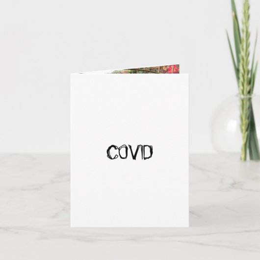 whimsitical up pup Foto COVID können wir hier klic Dankeskarte (Vorderseite)