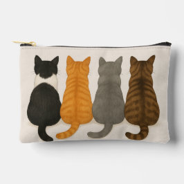 Whimsy Adorable Cat Themed Minimalistisch Cat Love Zubehörtasche