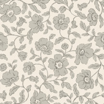 Whimsy Anemones Soft Gray Wrapping Paper