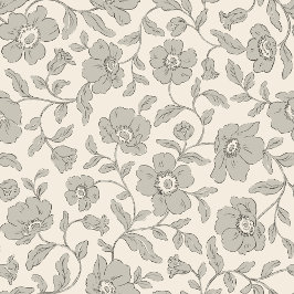 Whimsy Anemones Soft Gray Wrapping Paper Geschenkpapier