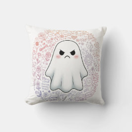 Whimsy auf Weiß Kissen