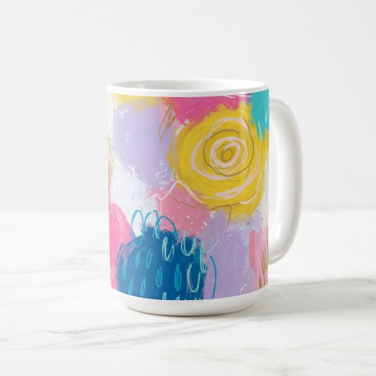 Whimsy Bloom Carnival Kaffeetasse (VorderseiteRechts)