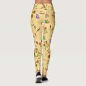 Whimsy Bloom Floral Butterfly Pattern Leggings (Rückseite)