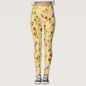 Whimsy Bloom Floral Butterfly Pattern Leggings (Vorderseite)