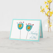 Whimsy-Blume denken Sie an Ihre Karte (Gelbe Blume)