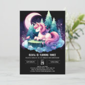 Whimsy Boho Horse Birthday Einladung (Stehend Vorderseite)