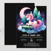 Whimsy Boho Horse Birthday Einladung (Vorne/Hinten)