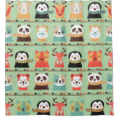 Whimsy Buddies Duschvorhang (Vorderseite)
