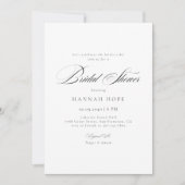 Whimsy Calligraphy Budget Wedding Brautparty Einladung (Vorderseite)