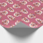 Whimsy Chickens Pattern Geschenkpapier (Ecke)