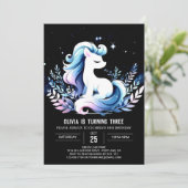 Whimsy Custom Horse Geburtstag Einladung (Stehend Vorderseite)
