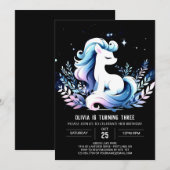 Whimsy Custom Horse Geburtstag Einladung (Vorne/Hinten)