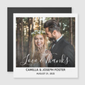 Whimsy danke Ihnen Wedding Foto Magnet (Vorne/Hinten)