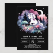 Whimsy Digital Horse Geburtstag Einladung (Vorne/Hinten)