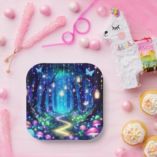 Whimsy Elegant bezaubernd Forest Baby Dusche Pappteller (Party)